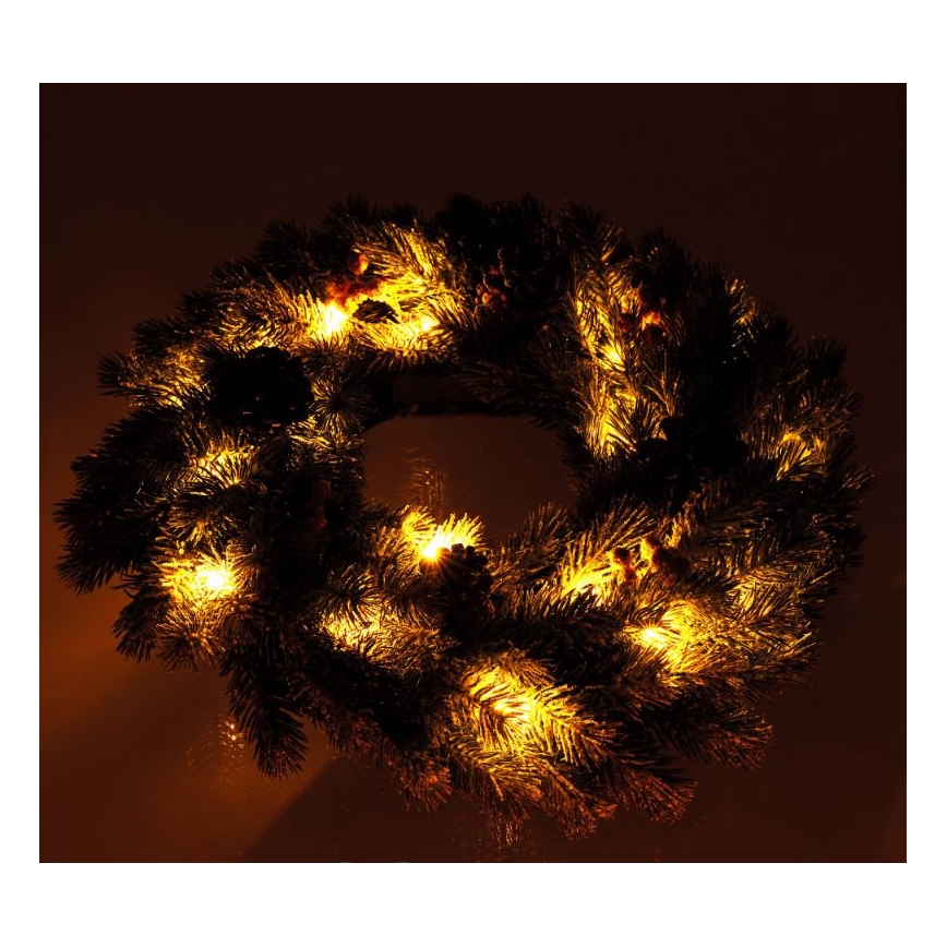 LED Ziemassvētku vainags LED/2xAA d. 40 cm