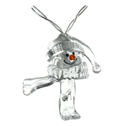 LED Ziemassvētku virtene 10xLED/2xAA/silti balta 1,65m sniegavīri