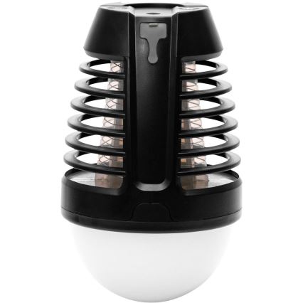 Retlux - portatīvā uzlādējamā LED lampa ar kukaiņu ķērāju LED/5W/1800 mAh IP44 melna