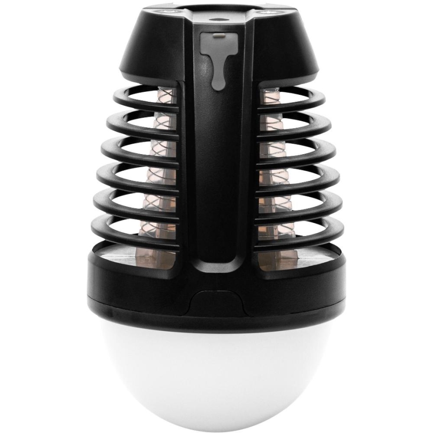 Retlux - portatīvā uzlādējamā LED lampa ar kukaiņu ķērāju LED/5W/1800 mAh IP44 melna