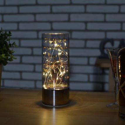 Rotājums ar LED virteni 3xAA silti balts