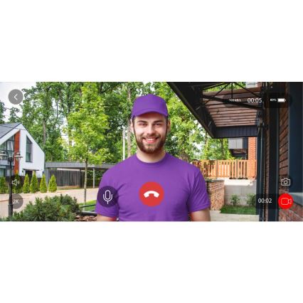 Video durvju zvans ar kustību sensoru 5MPx 1440p 5200 mAh Wi-Fi IP65 antracīta