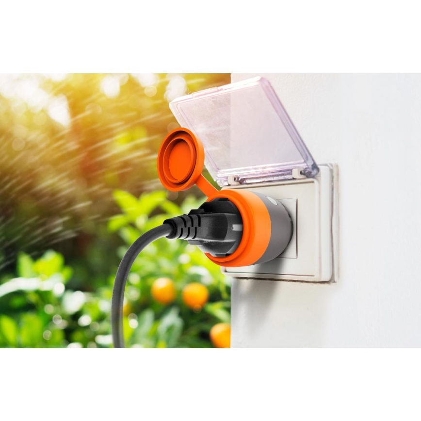 Viedā āra kontaktligzda 3680W/230V/Tips F SCHUKO/16A Wi-Fi IP44