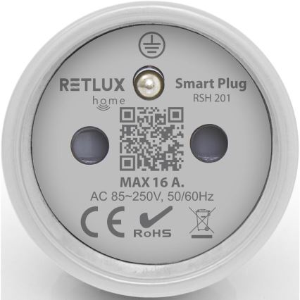 Viedā kontaktligzda 3680W/230V/Tips E/16A Wi-Fi Tuya