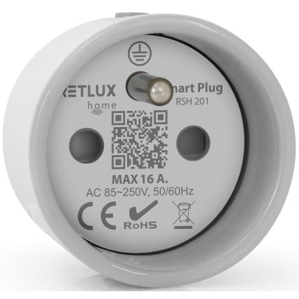 Viedā kontaktligzda 3680W/230V/Tips E/16A Wi-Fi Tuya