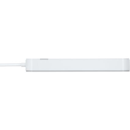 Viedā paplašinājums vads ar slēdzi 4Z Tips E + 2x USB-A + 1x USB-C 1,5m Wi-Fi Tuya balta