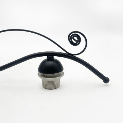 RETRO virsmontējamā griestu lampa 3xE27/60W/230V melna/balta