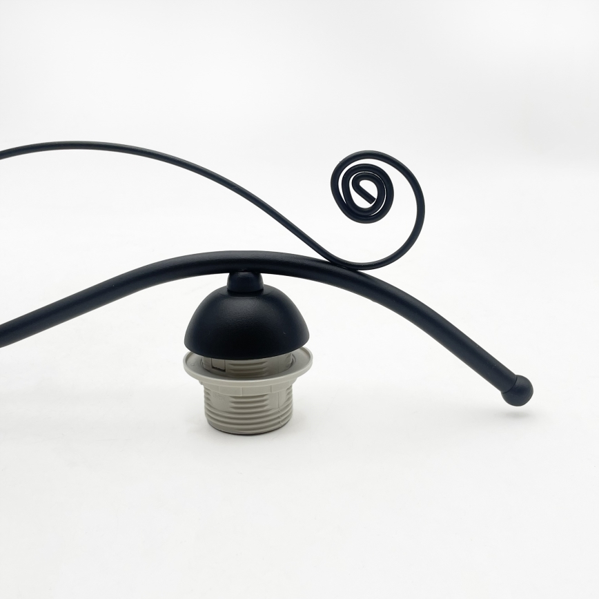 RETRO virsmontējamā griestu lampa 3xE27/60W/230V melna/balta