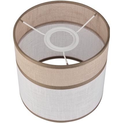 Rezerves abažūrs lustrai, galda lampai un sienas lampai ANDREA E27 d. 16 cm bēša/pelēka