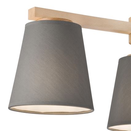 Rezerves abažūrs lustrai un sienas lampai ELLIE E27 d. 15 cm pelēka