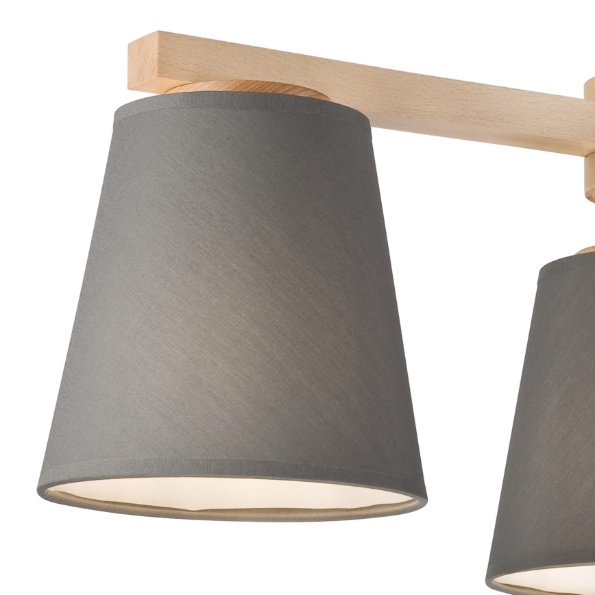 Rezerves abažūrs lustrai un sienas lampai ELLIE E27 d. 15 cm pelēka