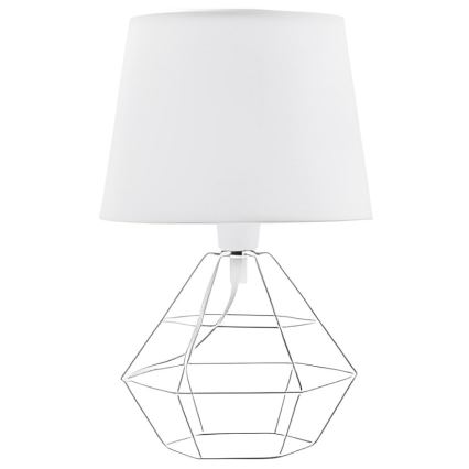 Rezerves abažūrs galda lampai DIAMOND E27 17x20 cm balta