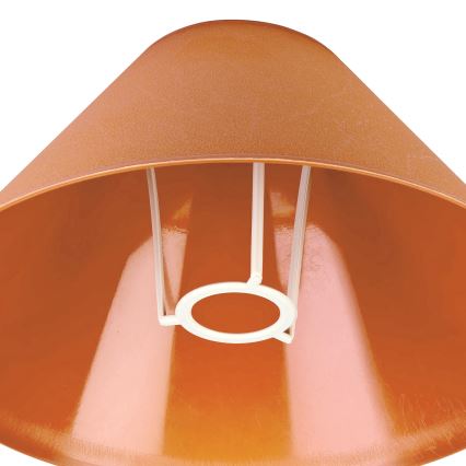 Rezerves abažūrs galda lampai E14 21x11 cm oranža