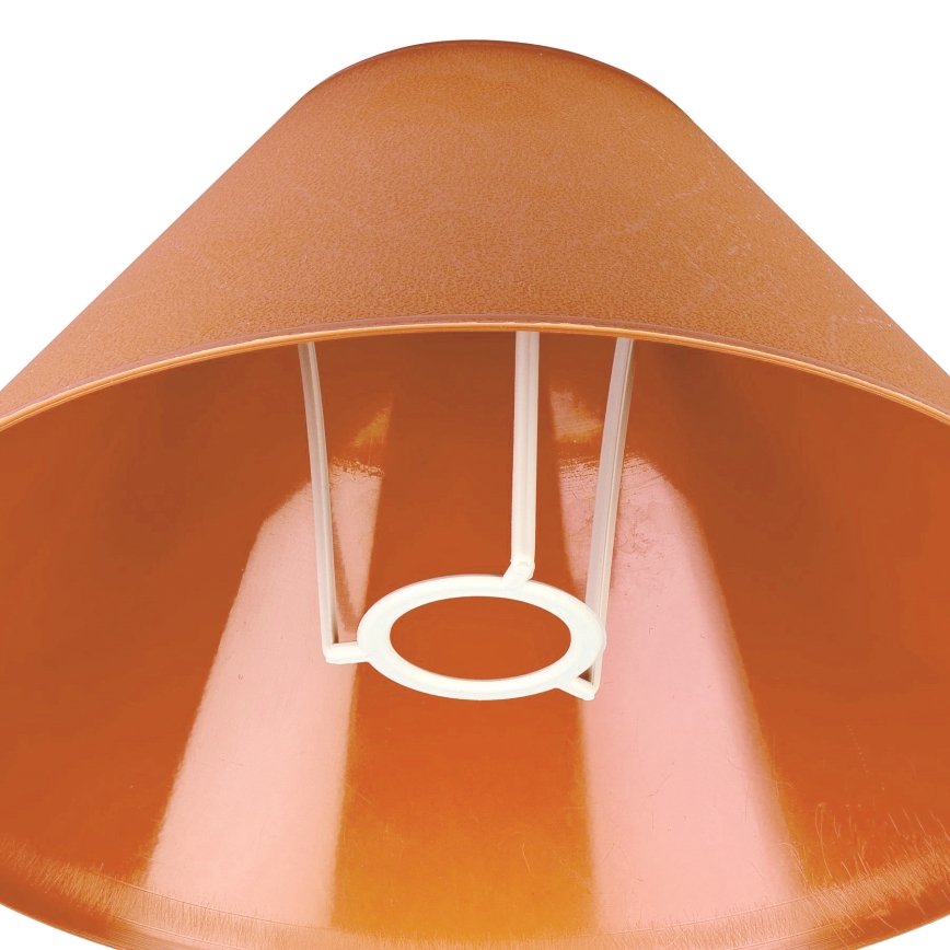 Rezerves abažūrs galda lampai E14 21x11 cm oranža