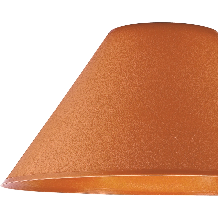 Rezerves abažūrs galda lampai E14 21x11 cm oranža