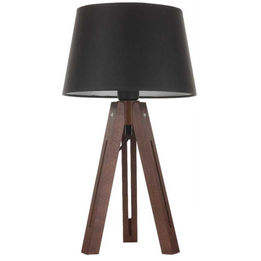 Rezerves abažūrs galda lampai LORENZO E27 20x26 cm melna