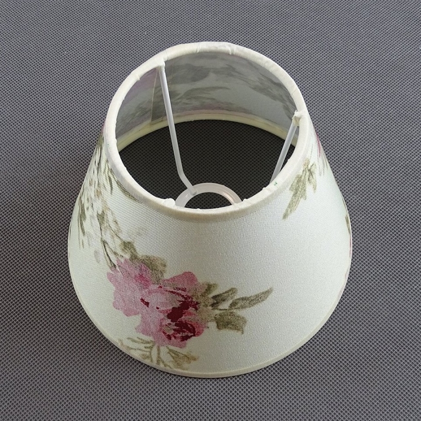 Rezerves abažūrs galda lampai ROSA 13x17,5 cm krēmkrāsa/rozā