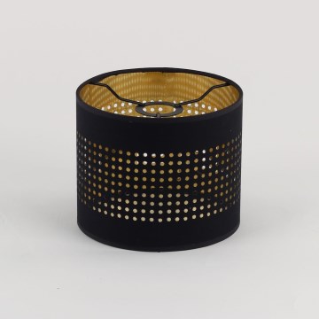 Rezerves abažūrs lustrai BOGART E27, Ø 16 cm, melns/zeltains