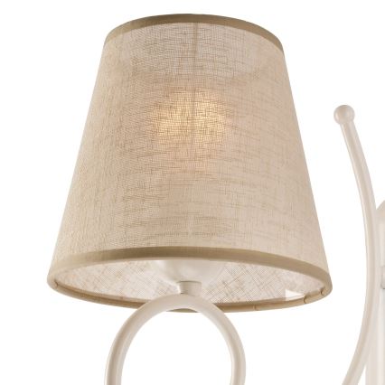 Rezerves abažūrs lustrai LORENZO E27 d. 16 cm bēša