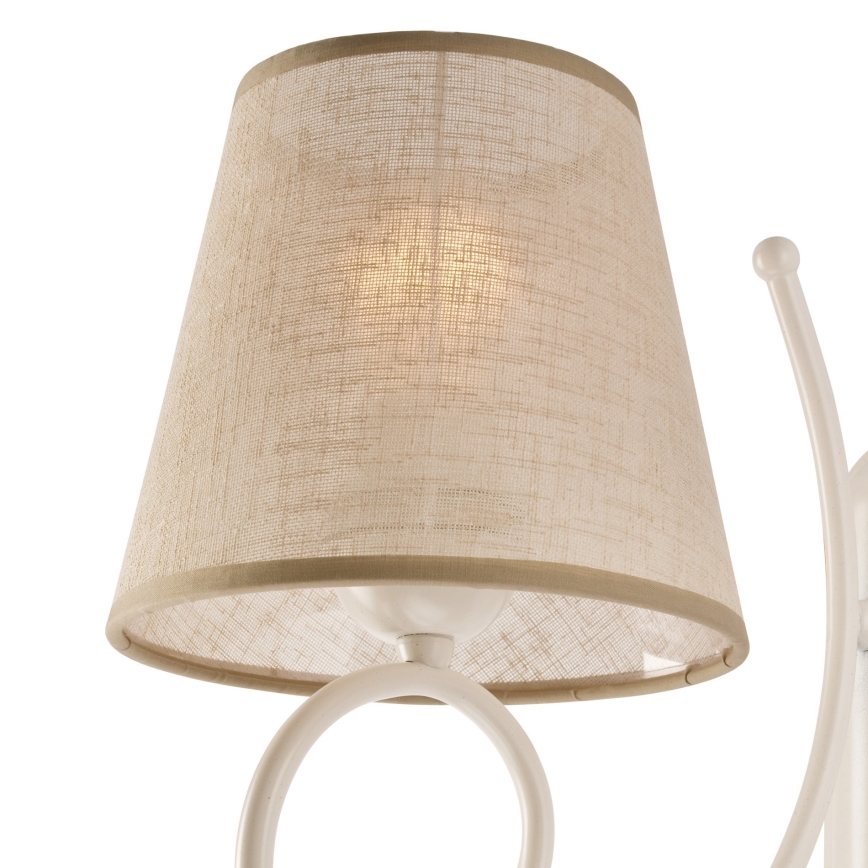 Rezerves abažūrs lustrai LORENZO E27 d. 16 cm bēša