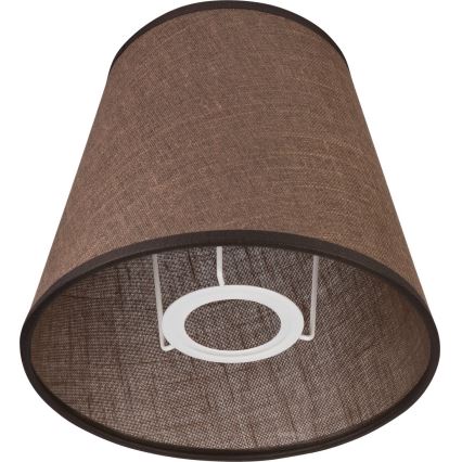 Rezerves abažūrs sienas lampai LORENZO E27 d. 16 cm brūna