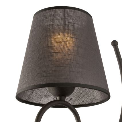 Rezerves abažūrs sienas lampai LORENZO E27 d. 16 cm pelēka