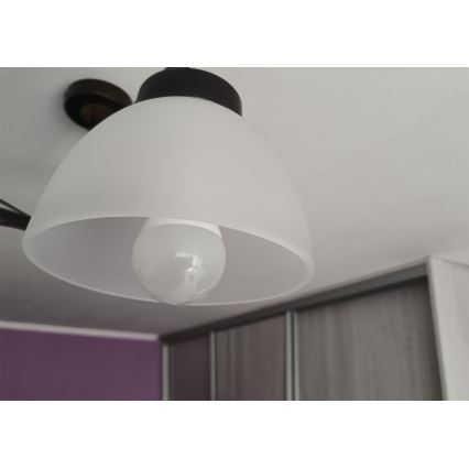Rezerves opāla stikla abažūrs lustrai E27, Ø 18 cm