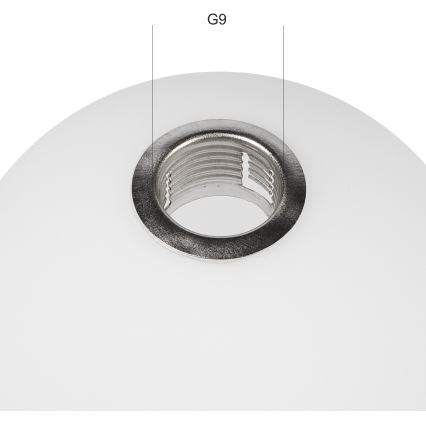 Rezerves stikls lustrai ASTRO G9 d. 10 cm