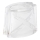Rezerves stikls lustrai E14 10x12 cm balta