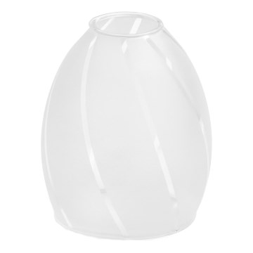 Rezerves stikls lustrai E14 d. 9 cm balta