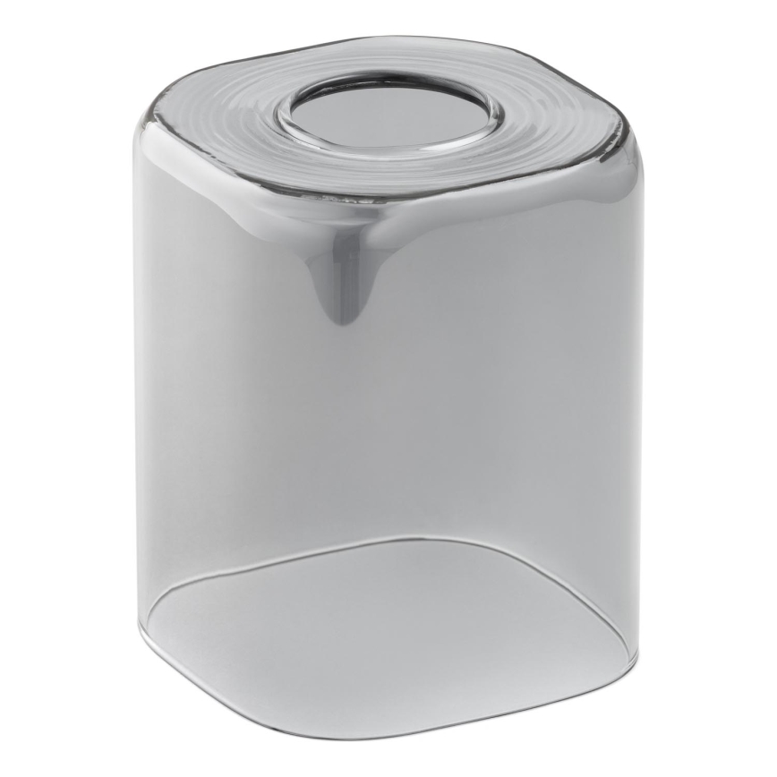 Rezerves stikls lustrai E27 11x9,5 cm pelēka