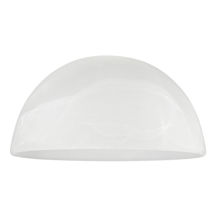 Rezerves stikls lustrai E27 d. 19 cm balta