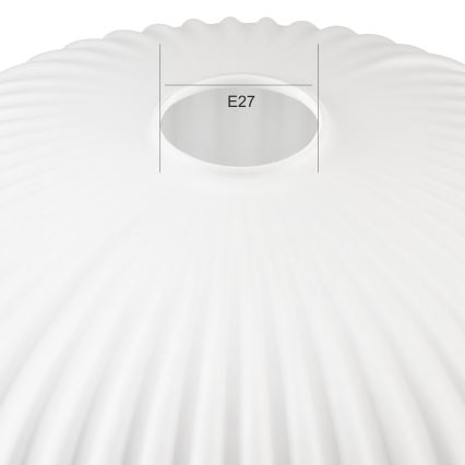 Rezerves stikls lustrai HARMA E27 14x25 cm balta