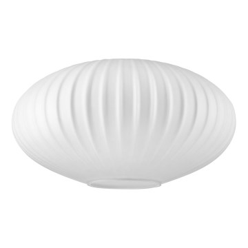 Rezerves stikls lustrai HARMA E27 17x30 cm balta