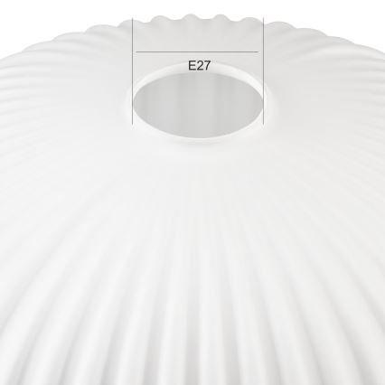 Rezerves stikls lustrai HARMA E27 17x30 cm balta
