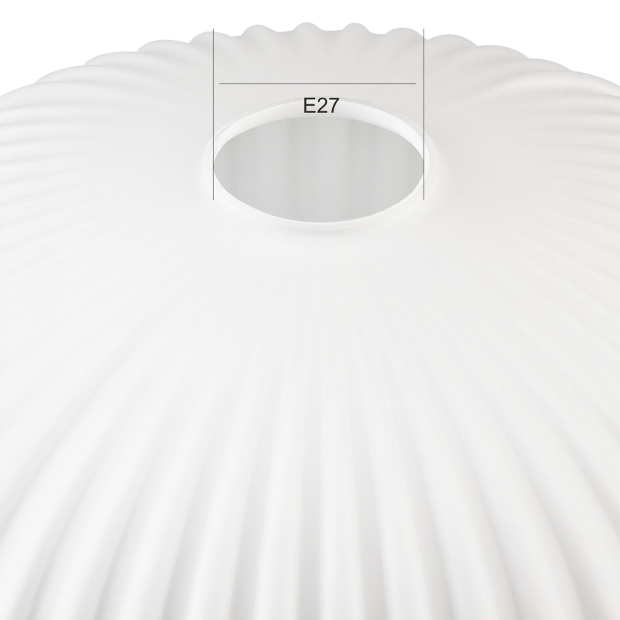 Rezerves stikls lustrai HARMA E27 17x30 cm balta