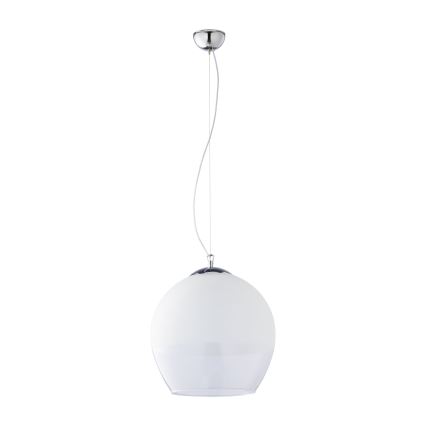 Rezerves stikls lustrai KULA E27, Ø 38 cm, balts/caurspīdīgs