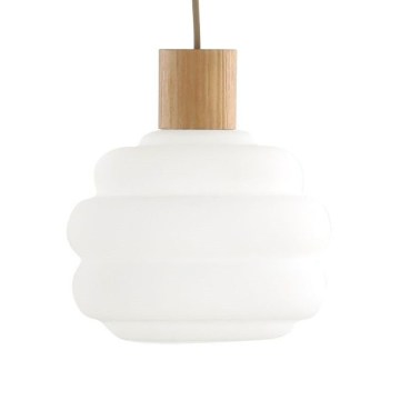Rezerves stikls lustrai MELIA E27, diametrs 20 cm, balts
