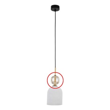 Rezerves stikls lustrai SOPHIA dūmakaini bēšs