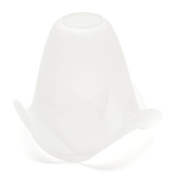 Rezerves stikls lustrai un lampa SISI E14 d. 13 cm balta