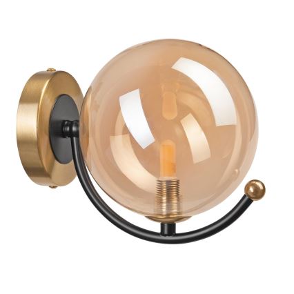 Rezerves stikls lustrai un sienas gaismeklim GEORGIA G9, diametrs 12 cm, dūmakaini bēšā krāsā