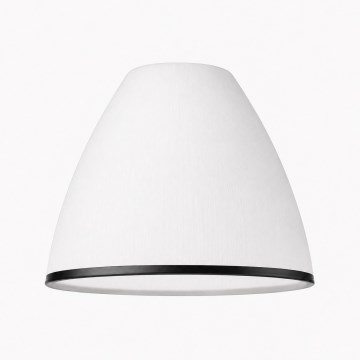 Rezerves stikls lustrām un sienas gaismekļiem RETRO, ANTICO E27 Ø 13 cm balts/melns