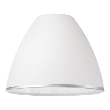 Rezerves stikls lustram un sienas gaismeklim RETRO, ANTICO E27 Ø 13 cm balts/sudrabs