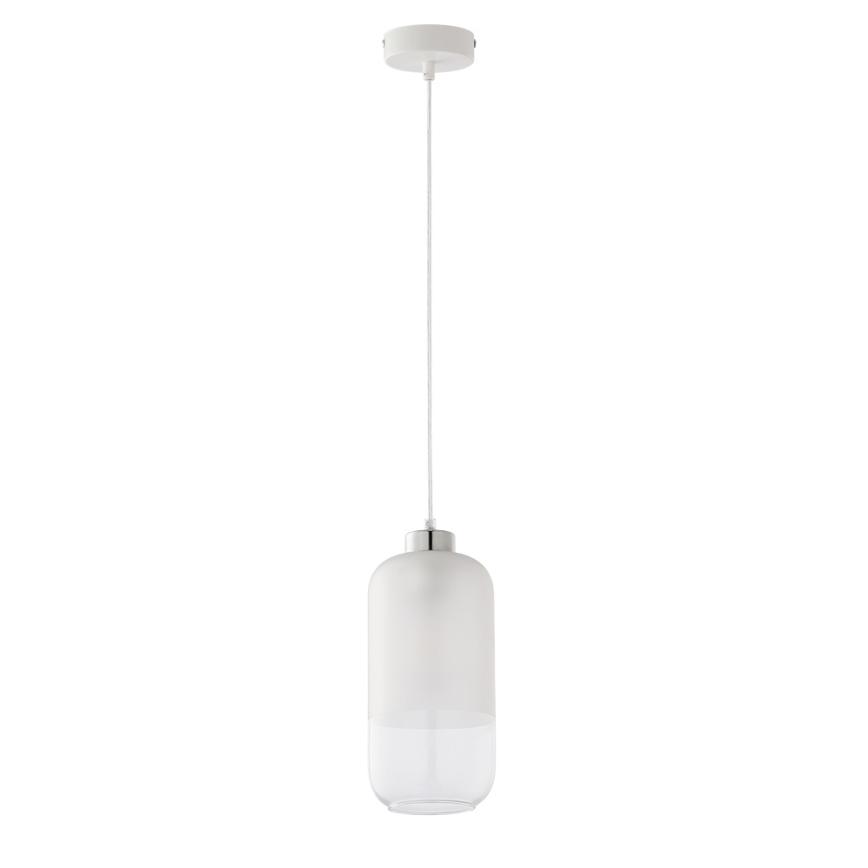 Rezerves stikls lustras MARCO E27, diametrs 14 cm, caurspīdīgs/balts