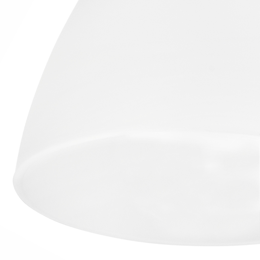 Rezerves stikls lustrai, galda lampai, grīdas stāvlampai, sienas lampai un griestu lampai MIRANDA E27 110x130 mm balta
