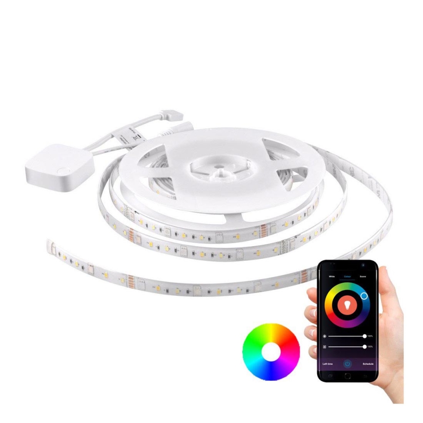 RGB LED Aptumšojama josla Wi-fi + mūzikas funkcija LED/20W 5 m Tuya