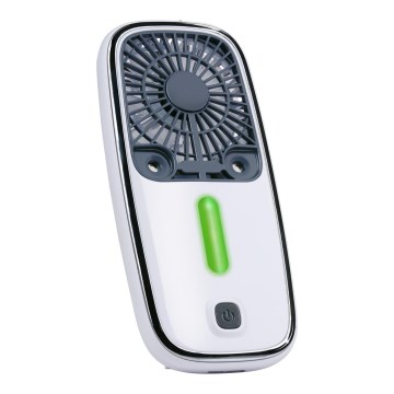 RGB LED uzlādējams kabatas ventilators ar miglas efektu 3,7V 1200 mAh