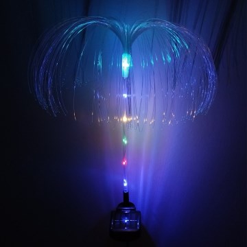 RGB saules LED gaismeklis LED/1,2V 300 mAh IP44 melns