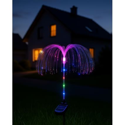 RGB saules LED gaismeklis LED/1,2V 300 mAh IP44 melns