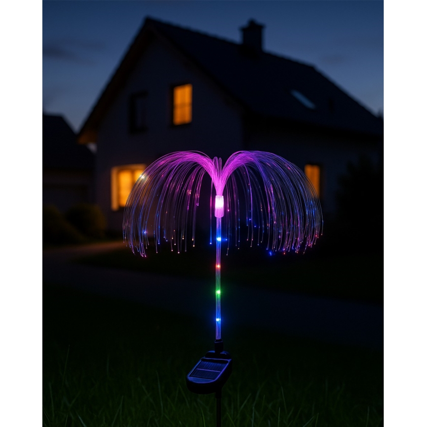 RGB saules LED gaismeklis LED/1,2V 300 mAh IP44 melns